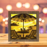 Summer Vacations - Paper Cutting Light Box - LightBoxGoodman