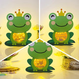 Summer Vibe - Frog Papercut Lightbox File - 7.9x10.4" - Cricut File - LightBoxGoodMan - LightboxGoodman
