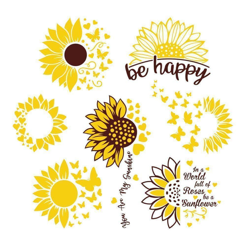 Sun Flower - Cricut File - Svg, Png, Dxf, Eps - LightBoxGoodMan - LightboxGoodman