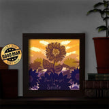 Sunflower 1 – Paper Cut Light Box File - Cricut File - 20x20cm - LightBoxGoodMan - LightboxGoodman