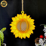 Sunflower - 3D Sunflower Lantern File - 8x8" - Cricut File - LightBoxGoodMan - LightboxGoodman