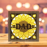 Sunflower Dad - Paper Cutting Light Box - LightBoxGoodman - LightboxGoodman