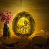 Sunflower - Easter Egg 3D Pop-up File - Cricut File - 5.8x4.8
