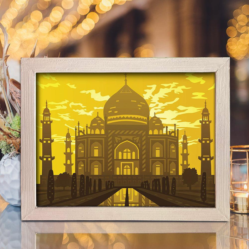 Taj Mahal - Paper Cut Light Box File - Cricut File - 8x10 Inches - LightBoxGoodMan - LightboxGoodman