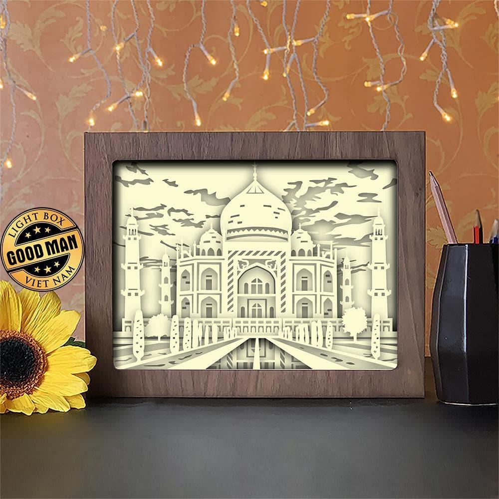 Taj Mahal - Paper Cutting Light Box - LightBoxGoodman - LightboxGoodman