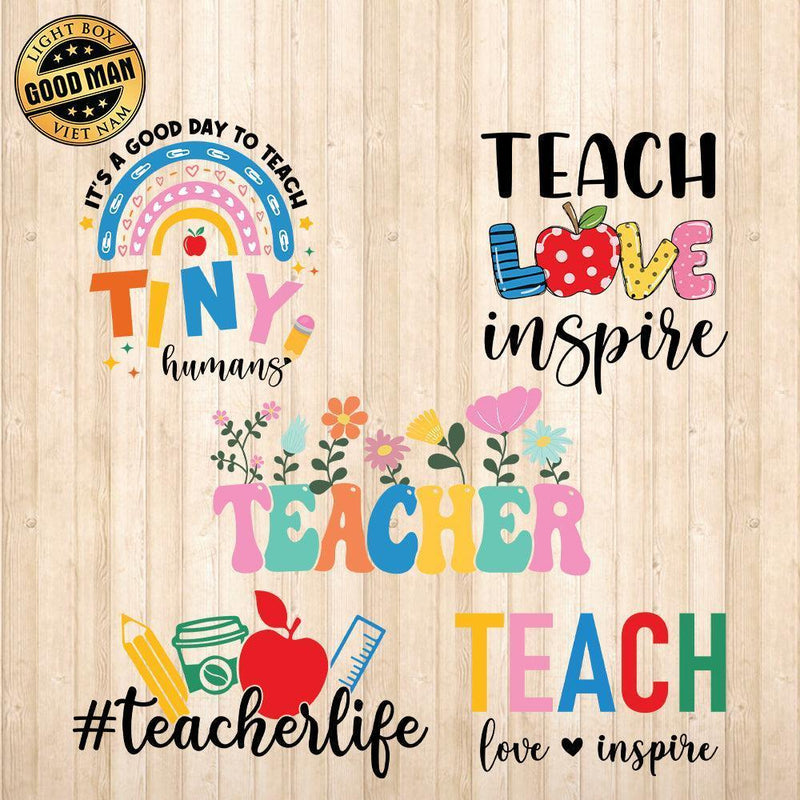 Teacher 2 - Cricut File - Svg, Png, Dxf, Eps - LightBoxGoodMan - LightboxGoodman