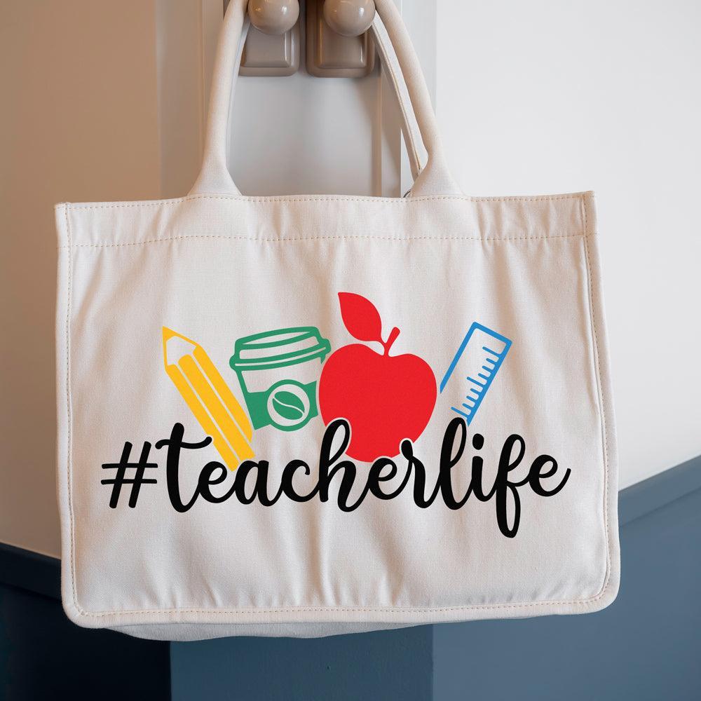 Teacher Life Svg Teacher Svg Tote Bag Svg Teacher Bag Svg 