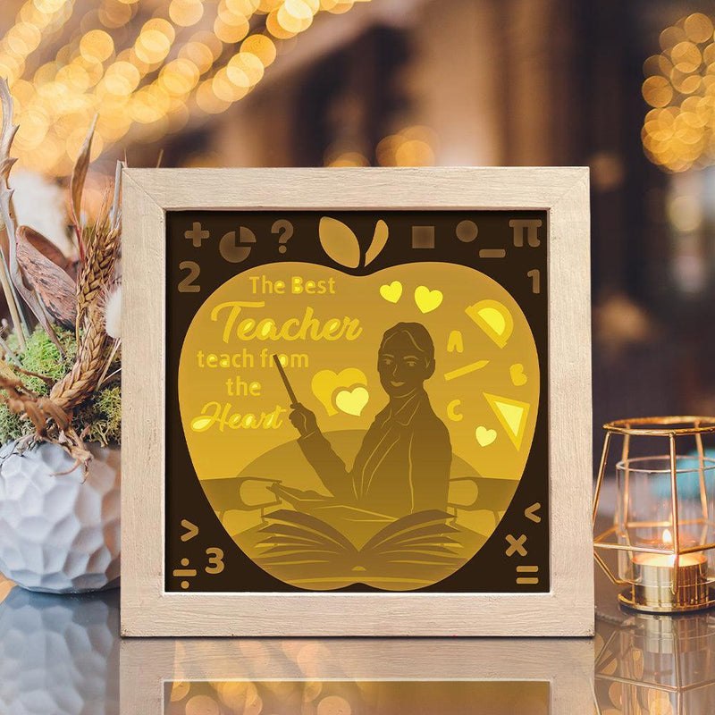 Teacher – Paper Cut Light Box File - Cricut File - 20x20cm - LightBoxGoodMan - LightboxGoodman