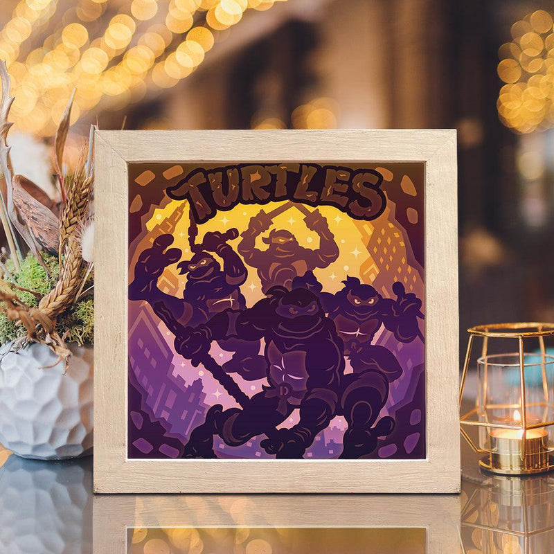 Teenage Mutant - Paper Cut Light Box File - Cricut File - 20x20cm - LightBoxGoodMan - LightboxGoodman