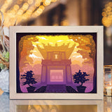 Temple of Literature – Paper Cut Light Box File - Cricut File - 20x26cm - LightBoxGoodMan - LightboxGoodman