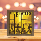 The Beatles Walking in the Abbey Road 1 - Paper Cutting Light Box - LightBoxGoodman