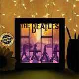 The Beatles Walking in the Abbey Road 1 - Paper Cutting Light Box - LightBoxGoodman - LightboxGoodman