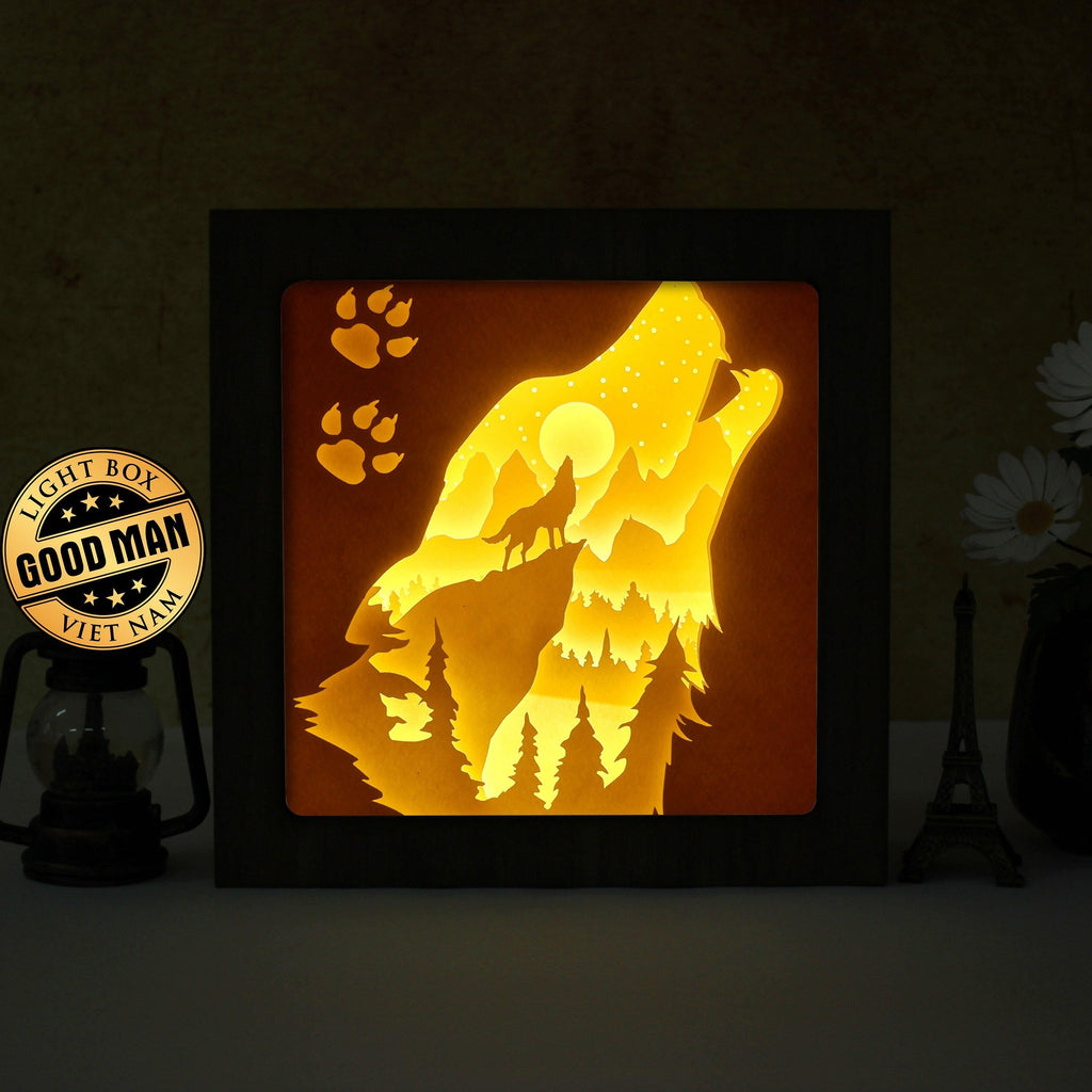The Call Of The Wild 1 – Paper Cut Light Box File - Cricut File - 20x20cm - LightBoxGoodMan - LightboxGoodman