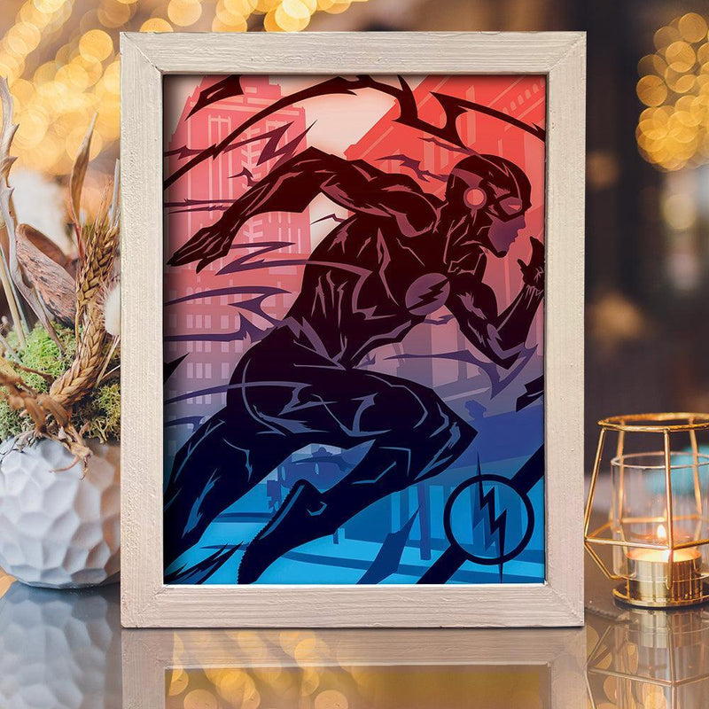 The Flash – Paper Cut Light Box File - Cricut File - 20x26cm - LightBoxGoodMan - LightboxGoodman