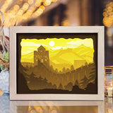 The Great Wall Of China - Paper Cut Light Box File - Cricut File - 8x10 Inches - LightBoxGoodMan