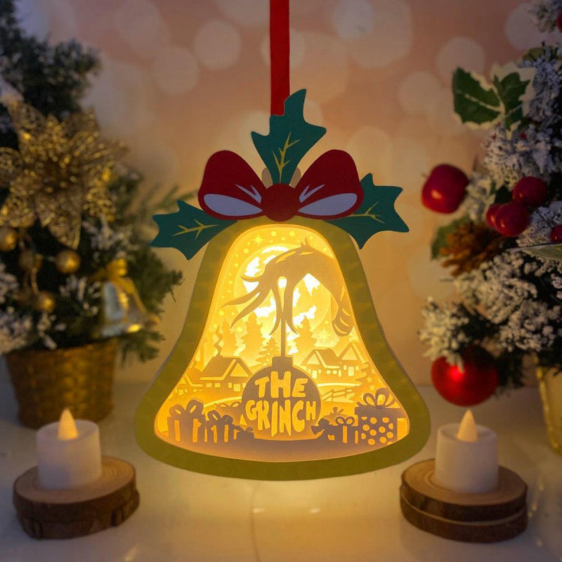 The Grinch - Bell Lantern File - Cricut File - LightBoxGoodMan - LightboxGoodman