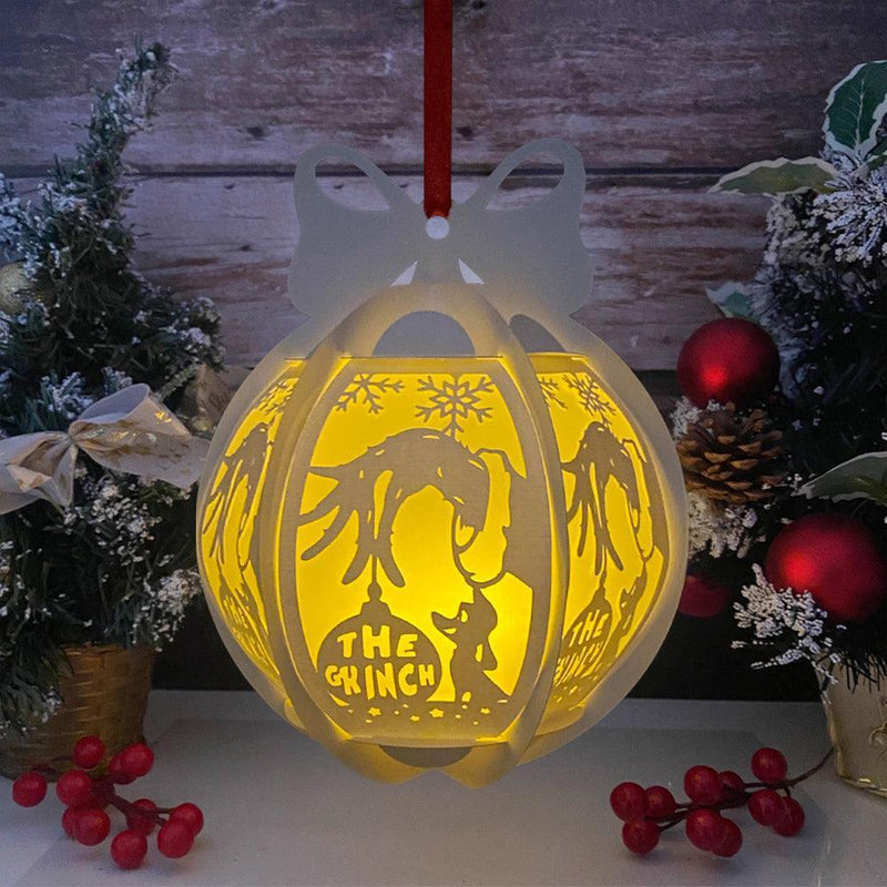 The Grinch - Globe Lantern File - Cricut File - LightBoxGoodMan - LightboxGoodman
