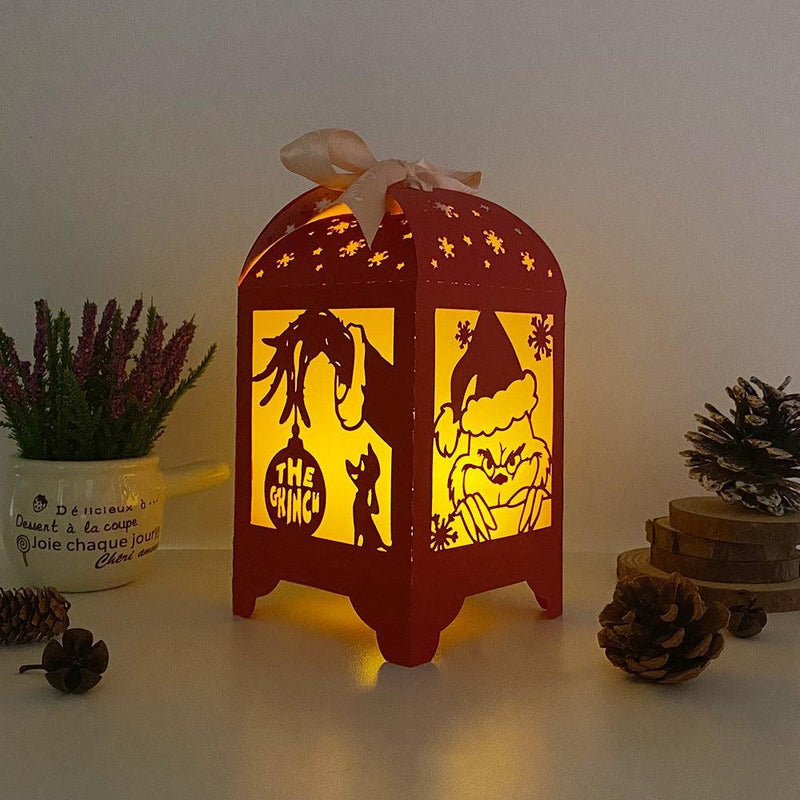 The Grinch - Paper Cut Lantern File - Cricut File - 10,5x20,6cm - LightBoxGoodMan - LightboxGoodman