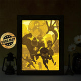 The Incredibles - Paper Cut Light Box File - Cricut File - 20x20cm - LightBoxGoodMan - LightboxGoodman