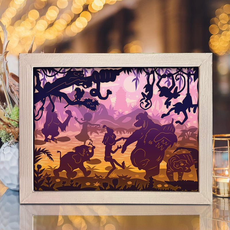 The Jungle Book - Paper Cut Light Box File - Cricut File - 20x26cm - LightBoxGoodMan - LightboxGoodman