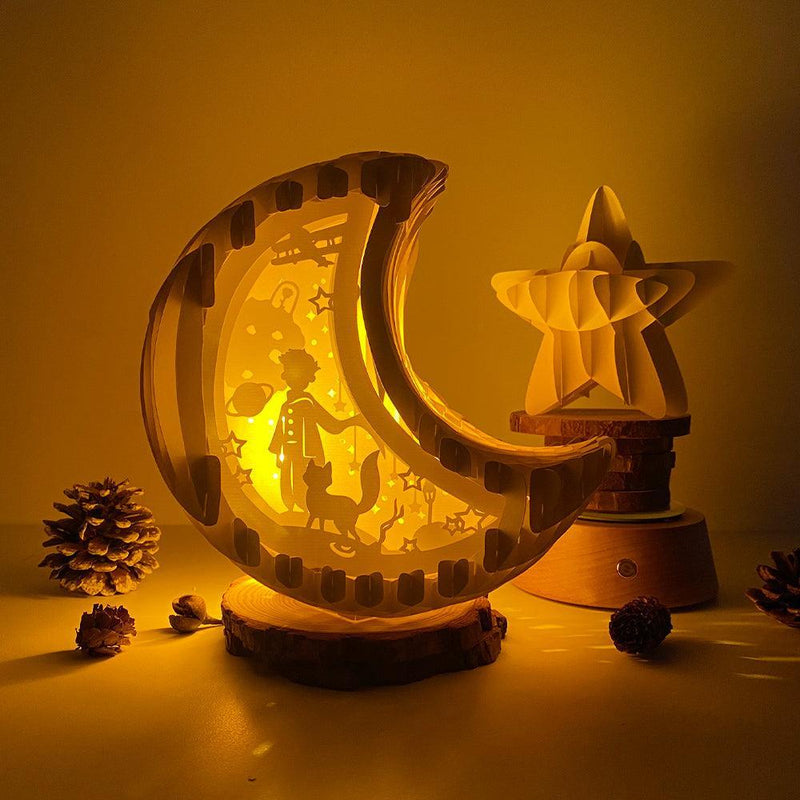 The Little Prince 2 - Moon Pop-Up File - Cricut File - LightBoxGoodMan - LightboxGoodman