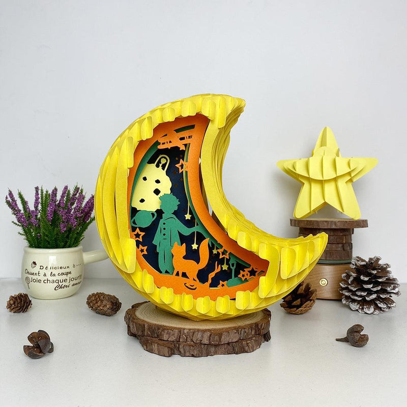 The Little Prince - Moon Pop-Up File - Cricut File - LightBoxGoodMan - LightboxGoodman