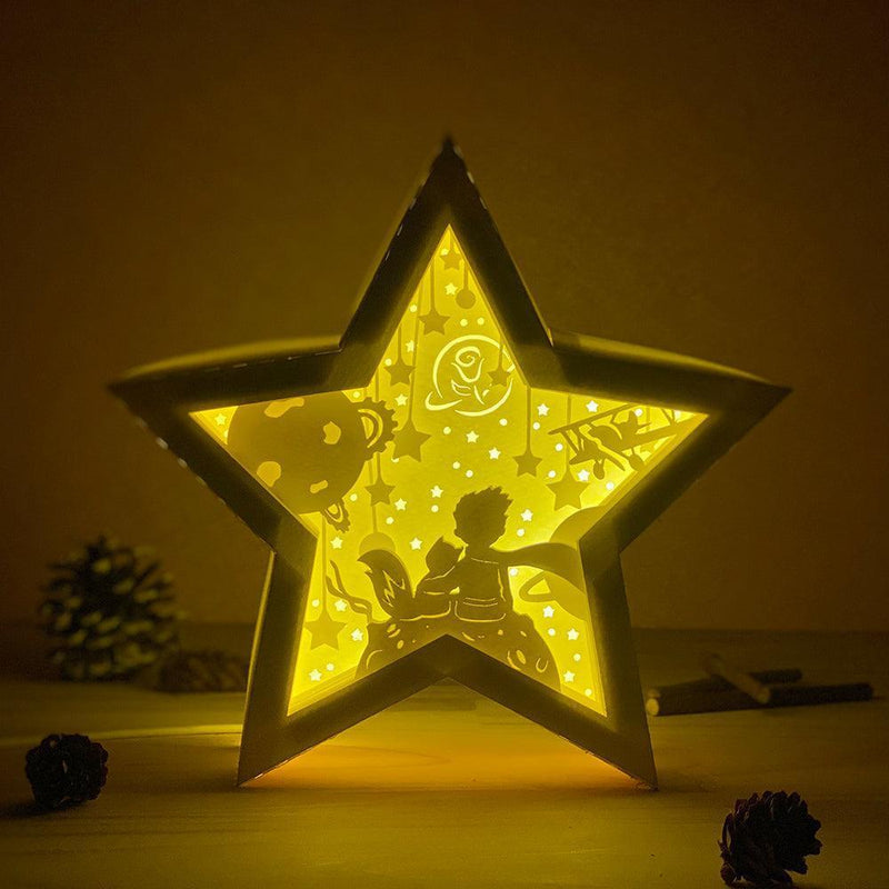 The Little Prince - Paper Cut Star Light Box File - Cricut File - 20x21cm - LightBoxGoodMan - LightboxGoodman