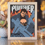 The Punisher - Paper Cut Light Box File - Cricut File - 20x26cm - LightBoxGoodMan