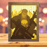 The Punisher - Paper Cutting Light Box - LightBoxGoodman - LightboxGoodman