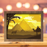 The Pyramids Of Egypt 1 - Paper Cutting Light Box - LightBoxGoodman - LightboxGoodman