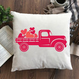 The Red Truck Valentines Edition - Cricut File - Svg, Png, Dxf, Eps - LightBoxGoodMan - LightboxGoodman