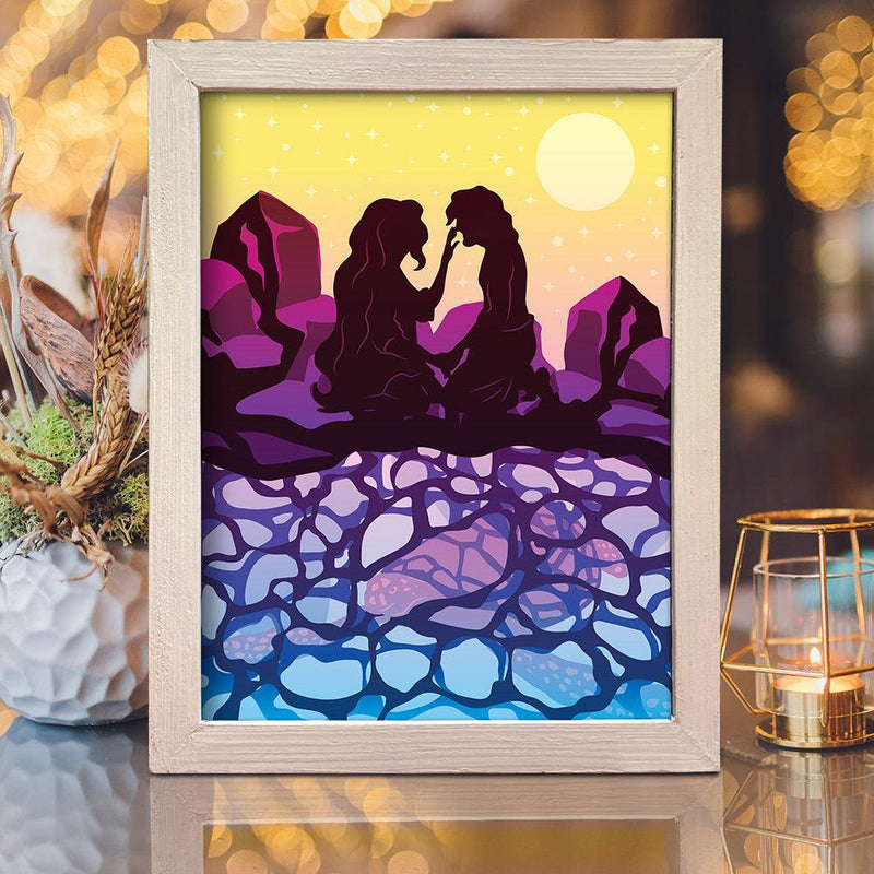 The Red Turtle – Paper Cut Light Box File - Cricut File - 20x26cm - LightBoxGoodMan - LightboxGoodman