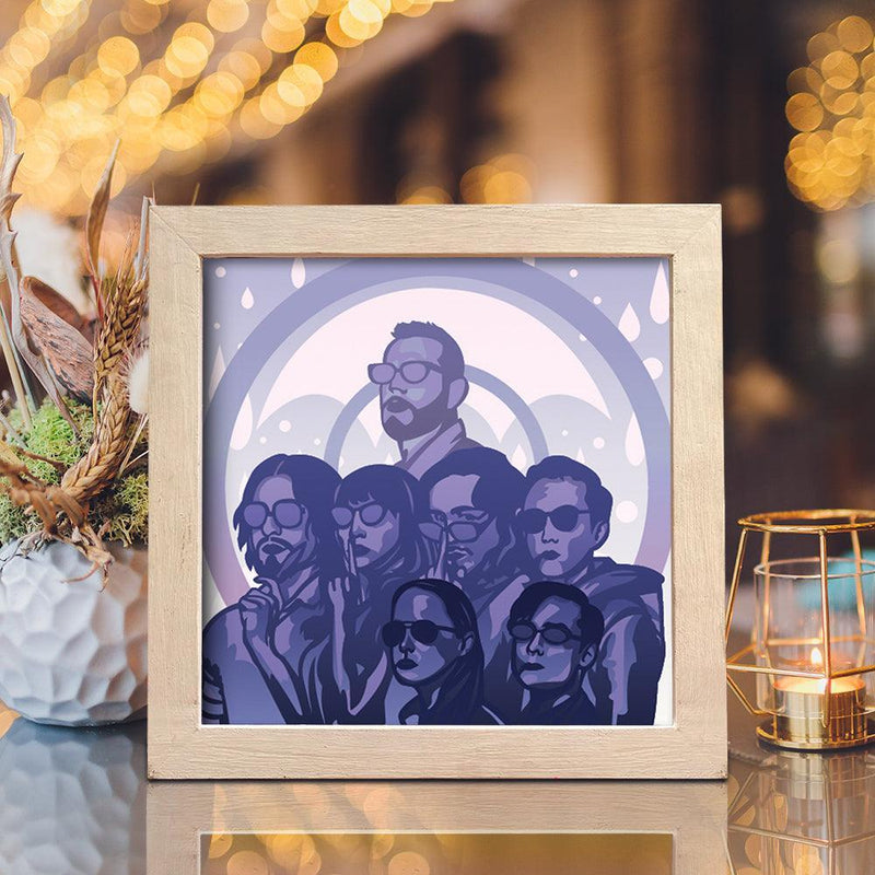 The Umbrella Academy - Paper Cut Light Box File - Cricut File - 20x20cm - LightBoxGoodMan - LightboxGoodman