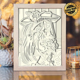 The Weeping Woman – Paper Cut Light Box File - Cricut File - 8x10 inches - LightBoxGoodMan - LightboxGoodman