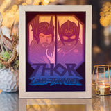Thor Love And Thunder - Paper Cut Light Box File - Cricut File - 20x26cm - LightBoxGoodMan
