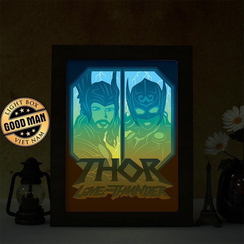 Thor Love And Thunder - Paper Cut Light Box File - Cricut File - 20x26cm - LightBoxGoodMan - LightboxGoodman