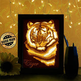Tiger 1 - Paper Cutting Light Box - LightBoxGoodman - LightboxGoodman