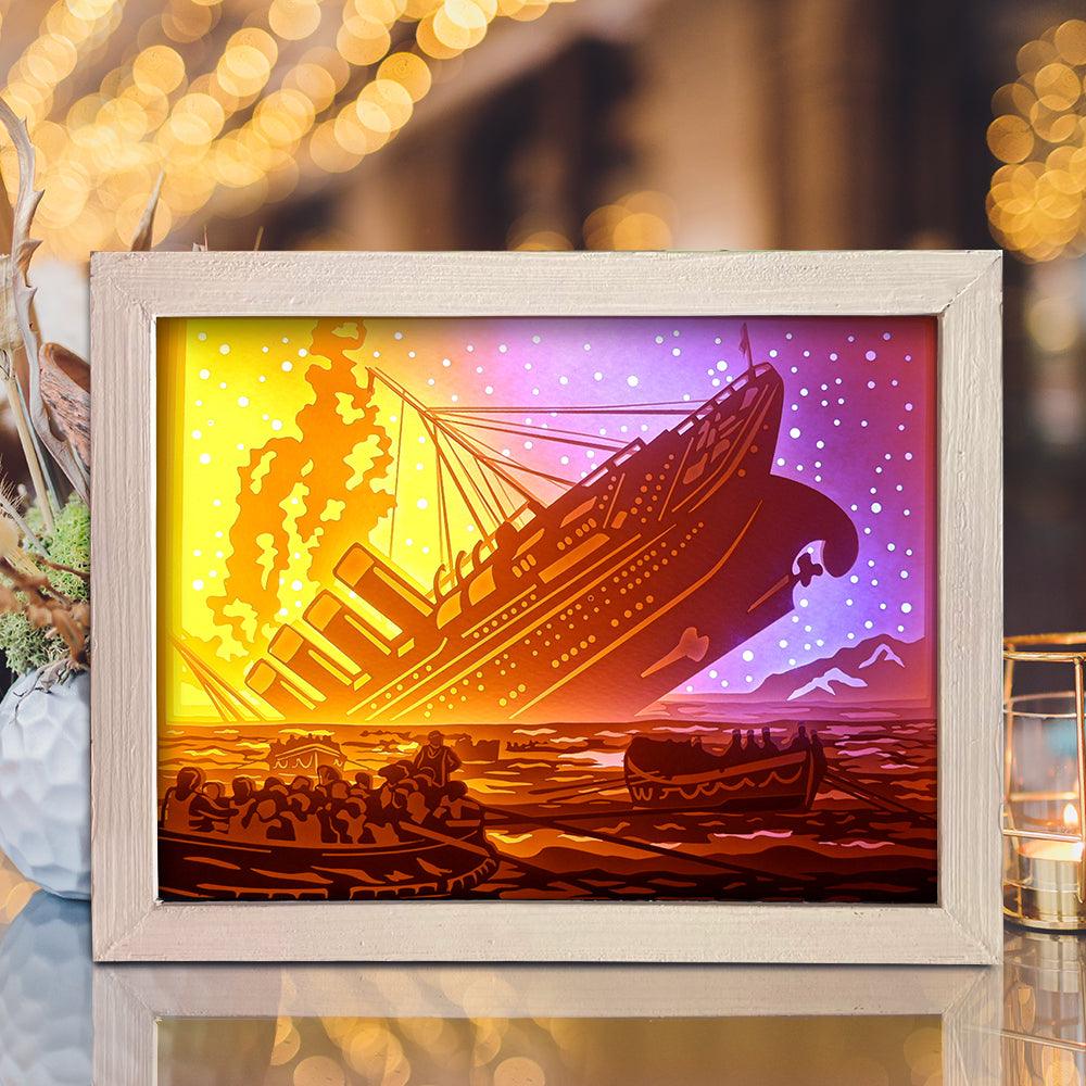 Titanic – Paper Cut Light Box File - Cricut File - 20x26cm - LightBoxGoodMan - LightboxGoodman