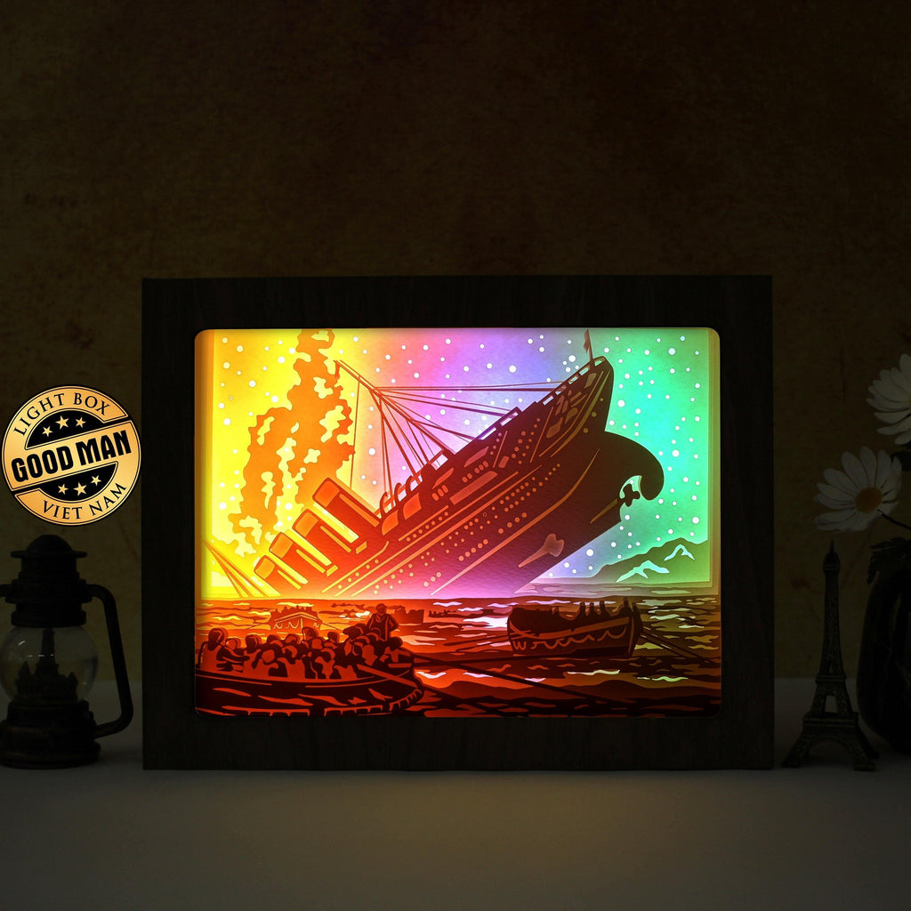 Titanic - Paper Cutting Light Box - LightBoxGoodman - LightboxGoodman