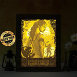 Tomb Raider – Paper Cut Light Box File - Cricut File - 20x26cm - LightBoxGoodMan - LightboxGoodman