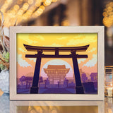 Torii gate – Paper Cut Light Box File - Cricut File - 8x10 Inches - LightBoxGoodMan - LightboxGoodman