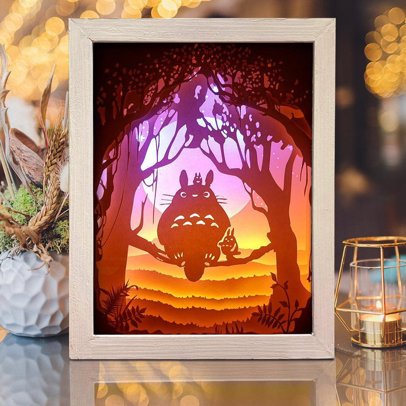 Totoro 1 – Paper Cut Light Box File - Cricut File - 20x26cm - LightBoxGoodMan - LightboxGoodman