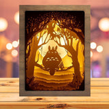 Totoro 1- Paper Cutting Light Box - LightBoxGoodman