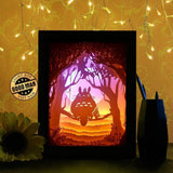 Totoro 1- Paper Cutting Light Box - LightBoxGoodman - LightboxGoodman