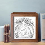 Totoro 1 Square – Paper Cut Light Box File - Cricut File - 20x20cm - LightBoxGoodMan - LightboxGoodman