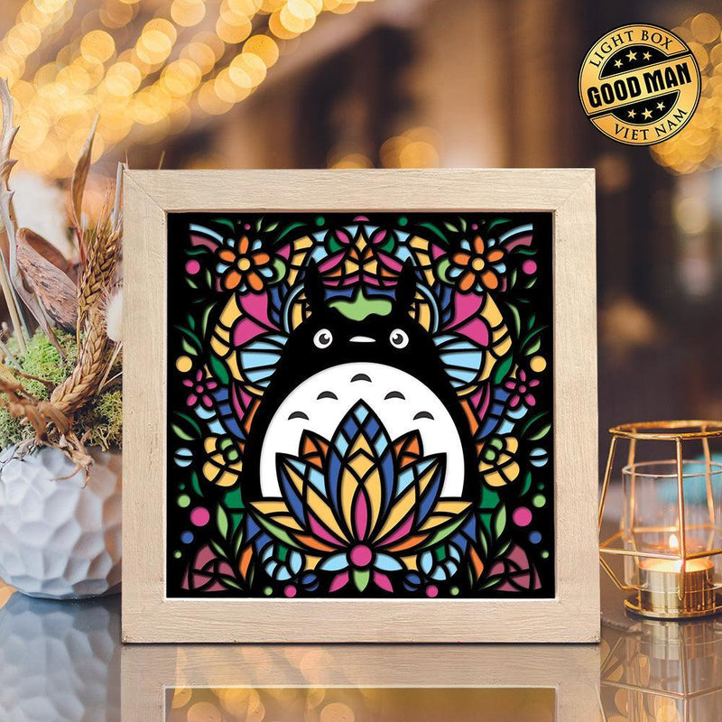 Totoro 11 – Paper Cut Light Box File - Cricut File - 8x8 inches - LightBoxGoodMan - LightboxGoodman