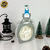 Totoro 3 - Totoro Papercut Lightbox File - 11x6.3" - Cricut File - LightBoxGoodMan - LightboxGoodman