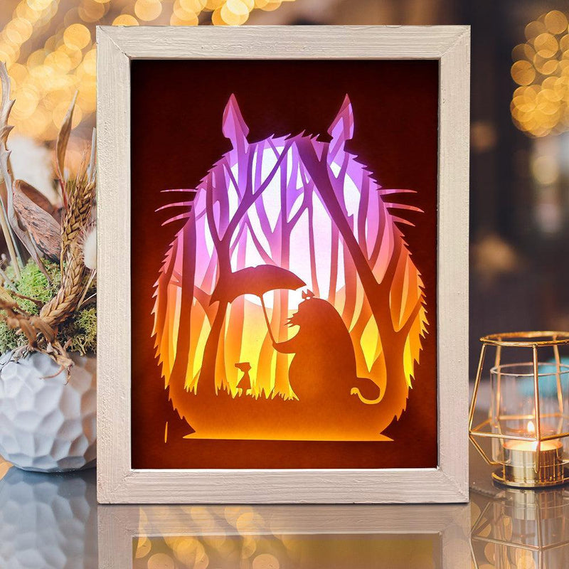 Totoro 5 Layers – Paper Cut Light Box File - Cricut File - 20x26cm - LightBoxGoodMan - LightboxGoodman
