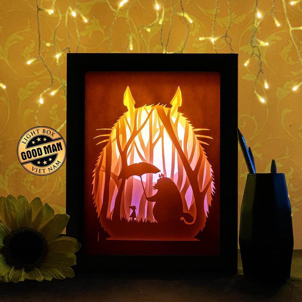 Totoro 5 Layers - Paper Cutting Light Box - LightBoxGoodman - LightboxGoodman