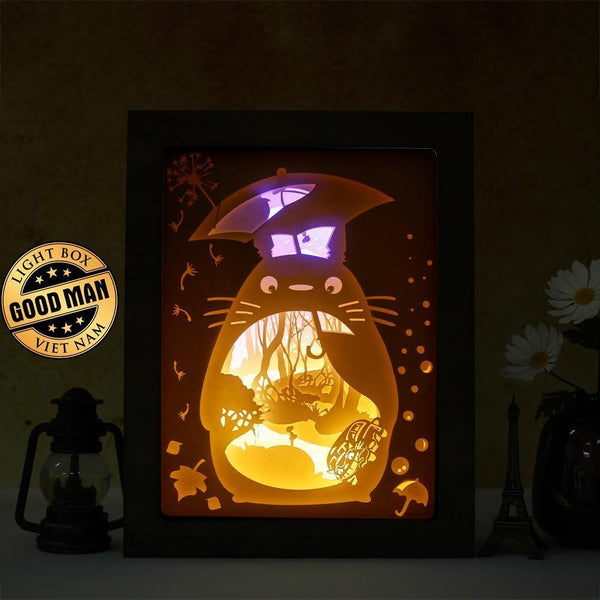 Totoro 8 – Paper Cut Light Box File - Cricut File - 20x26cm - LightBox